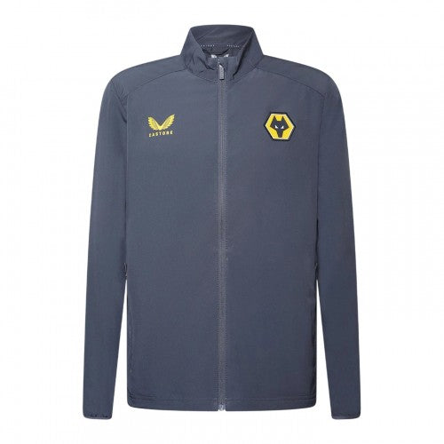 Front - Castore Mens Wolverhampton Wanderers FC Football Jacket
