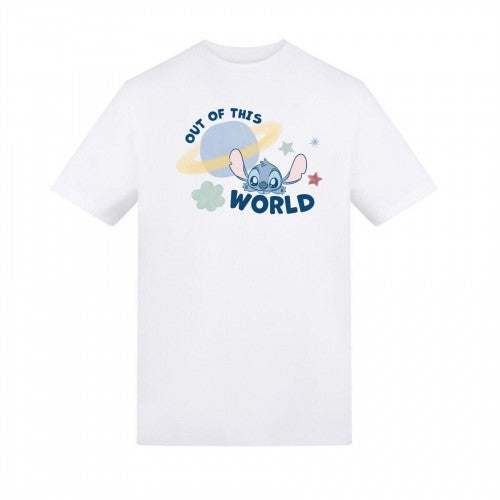Front - Lilo & Stitch Childrens/Kids Out Of This World Planet T-Shirt