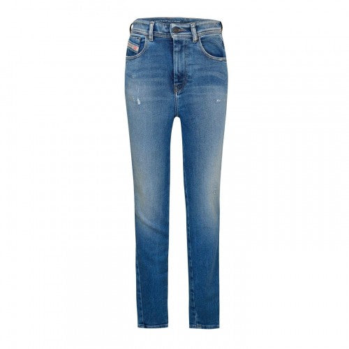Front - Diesel Womens/Ladies Slandy Denim High Rise Straight Jeans