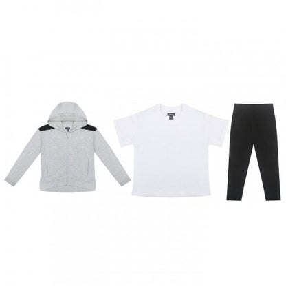 Front - Firetrap Girls Logo Hoodie And Leggings Set (Pack of 3)