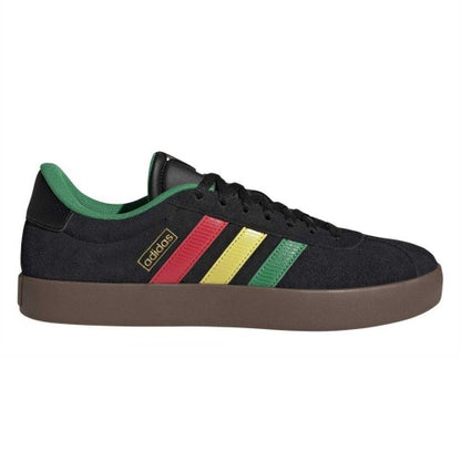 Front - Adidas Mens VL Court 3.0 3 Stripes Leather Shoes