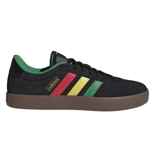 Front - Adidas Mens VL Court 3.0 3 Stripes Leather Shoes