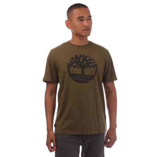 Front - Timberland Mens Kennebec River Logo T-Shirt
