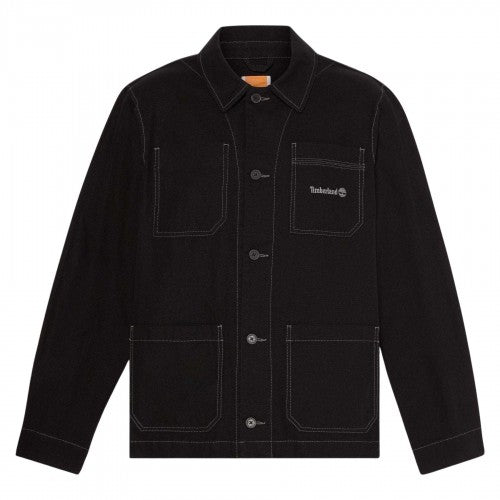 Front - Timberland Mens Canvas Overshirt