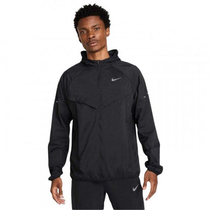 Front - Nike Mens Stride Lightweight Hooded Jacket