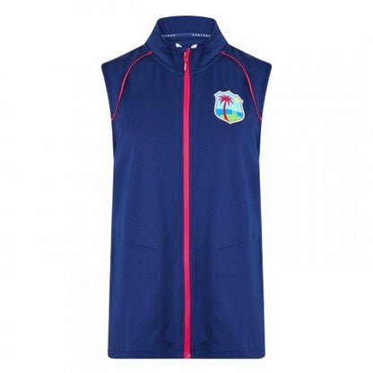 Front - Castore Womens/Ladies West Indies Sleeveless Gilet