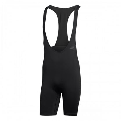 Front - Adidas Mens Plain Cycling Bib Shorts