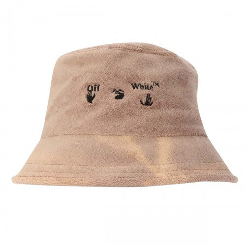 Front - Off White Swimming Man Towel Bucket Hat