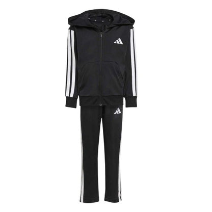 Front - Adidas Childrens/Kids 3 Stripes Two Piece Long-Sleeved Tracksuit