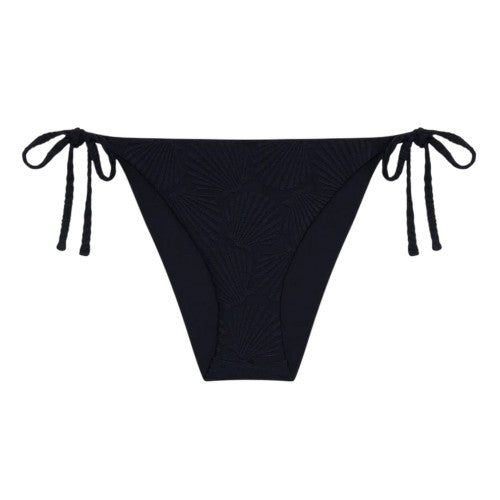 Front - Chelsea Womens/Ladies Scallop Textured Side Tie Bikini Bottoms