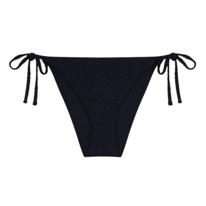 Front - Chelsea Womens/Ladies Scallop Textured Side Tie Bikini Bottoms