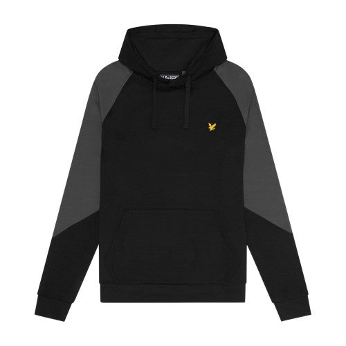 Front - Lyle & Scott Mens Colour Block Hoodie