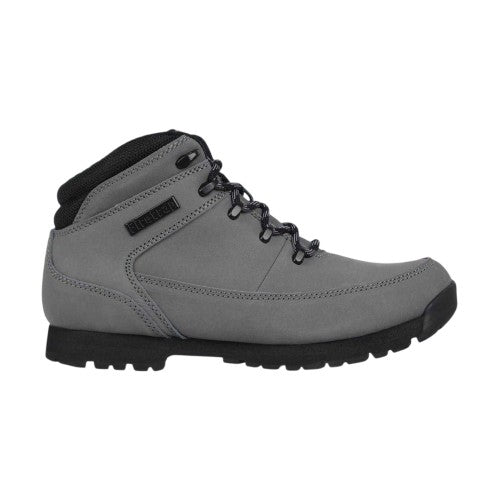Grey - Front - Firetrap Mens Rhino Leather Ankle Boots