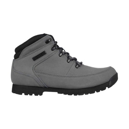 Grey - Front - Firetrap Mens Rhino Leather Ankle Boots
