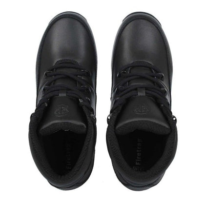 Black - Side - Firetrap Mens Rhino Leather Ankle Boots