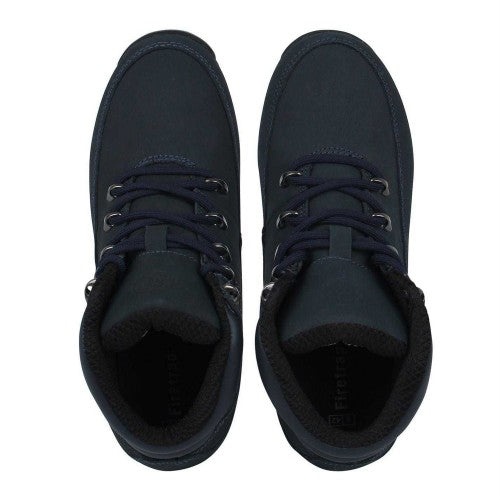 Navy-Black - Side - Firetrap Mens Rhino Leather Ankle Boots