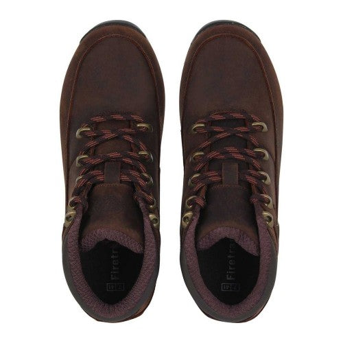 Rust - Side - Firetrap Mens Rhino Leather Ankle Boots