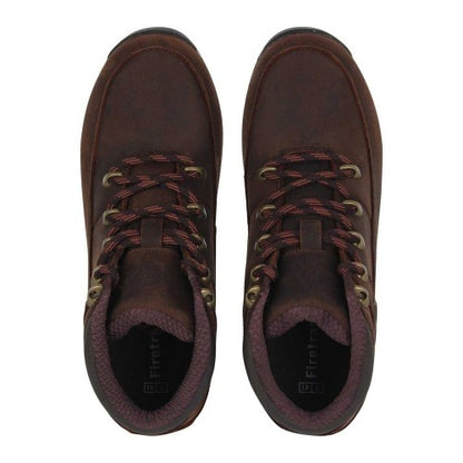 Rust - Side - Firetrap Mens Rhino Leather Ankle Boots