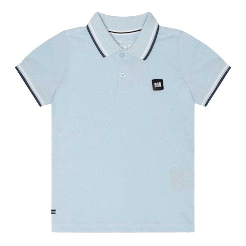 Front - Weekend Offender Childrens/Kids Amorite Tipped Cotton Polo Shirt
