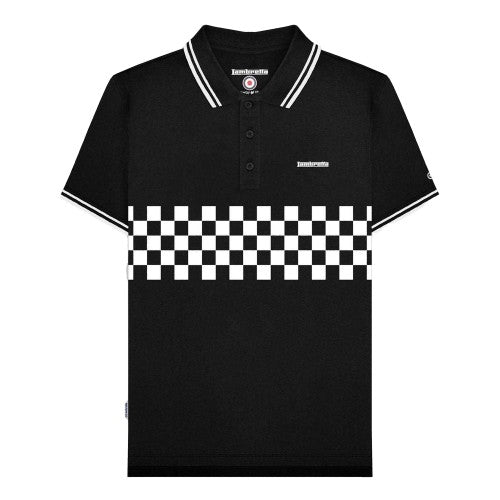 Front - Lambretta Mens Toned Polo Shirt