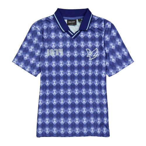 Front - Lyle & Scott Childrens/Kids Argyle Polo Shirt