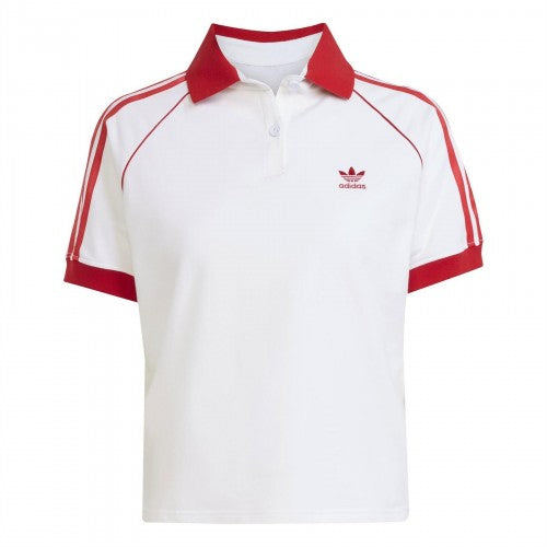 Front - Adidas Womens/Ladies Stripes Polo Shirt