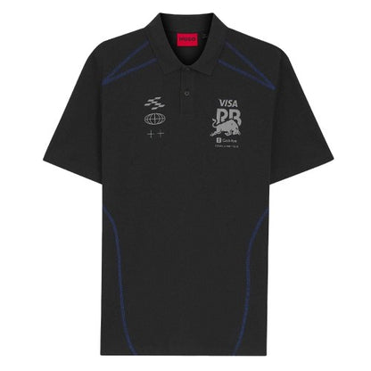 Front - Hugo Mens Visa Cash App Racing Bulls F1 Polo Shirt