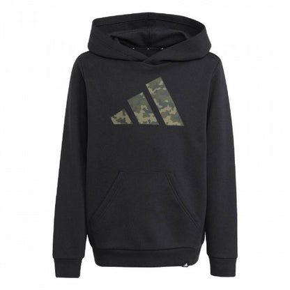 Front - Adidas Childrens/Kids Camo Logo Hoodie