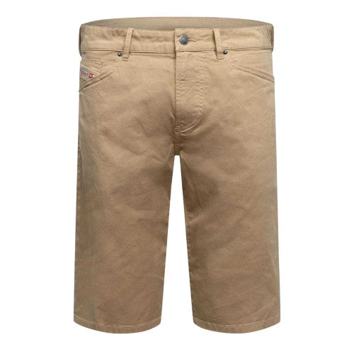 Front - Diesel Mens Calzoncini Denim Slim Chino Shorts