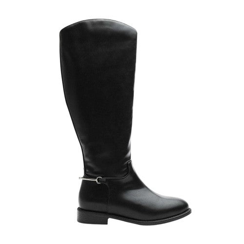 Front - Where´s That From Womens/Ladies Flat Knee-High Boots