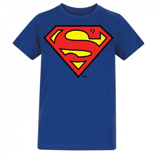Front - Superman Childrens/Kids Logo Cotton T-Shirt