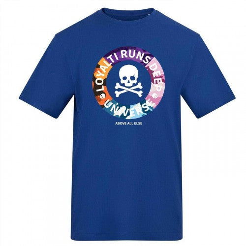White - Front - Loyalti Unisex Adult Printed T-Shirt