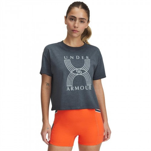 Front - Under Armour Womens/Ladies Run 96 Relaxed Fit Running T-Shirt