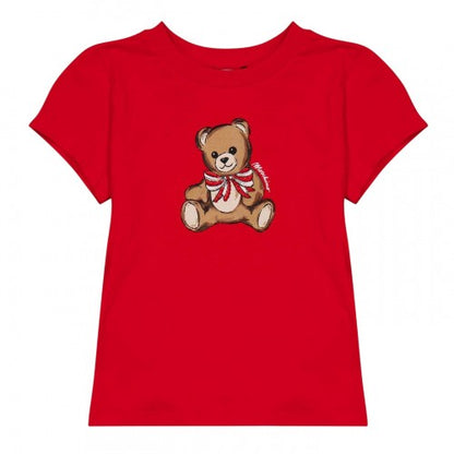 Front - Moschino Childrens/Kids Teddy Bear Soft Regular T-Shirt