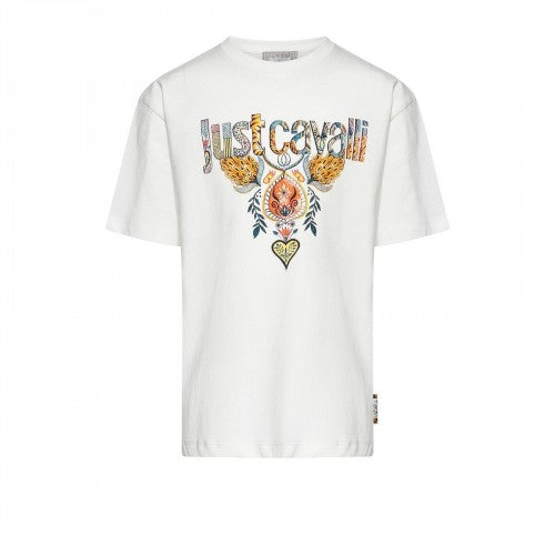 Front - Roberto Cavalli Childrens/Kids Logo Cotton T-Shirt