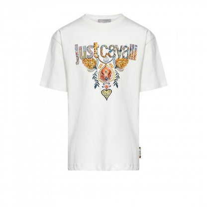 Front - Roberto Cavalli Childrens/Kids Logo Cotton T-Shirt