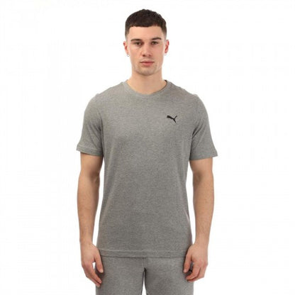 Front - Puma Mens Essential Small Logo Cotton Short-Sleeved T-Shirt