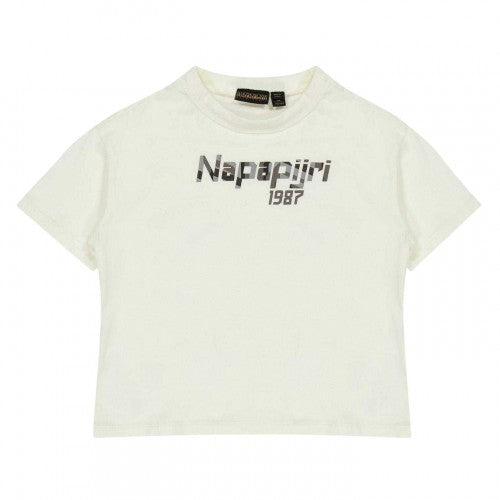 Front - Napapijri Childrens/Kids Graphic Print Regular Short-Sleeved T-Shirt