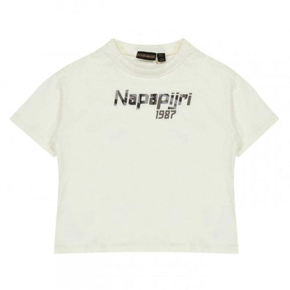 Front - Napapijri Childrens/Kids Graphic Print Regular Short-Sleeved T-Shirt