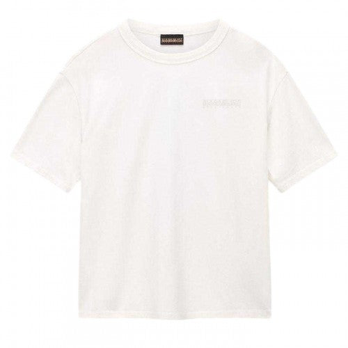 Front - Napapijri Childrens/Kids Back Print Regular Short-Sleeved T-Shirt
