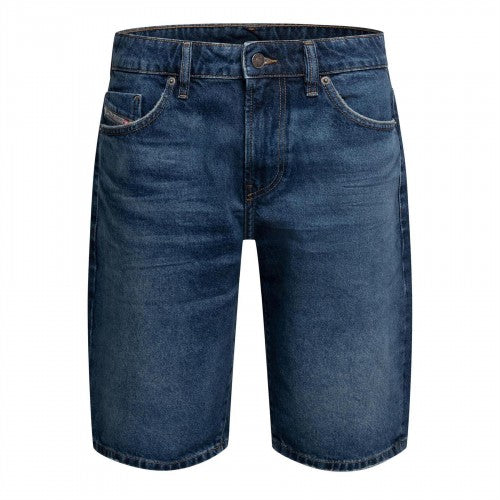 Front - Diesel Mens Calzoncini Denim Slim Shorts