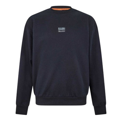 Front - Napapijri Mens Elevated Relaxed Fit Sweatshirt
