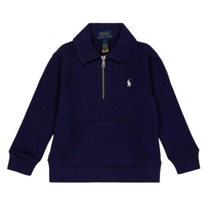 Front - Ralph Lauren Childrens/Kids Quarter Zip Regular Sweatshirt