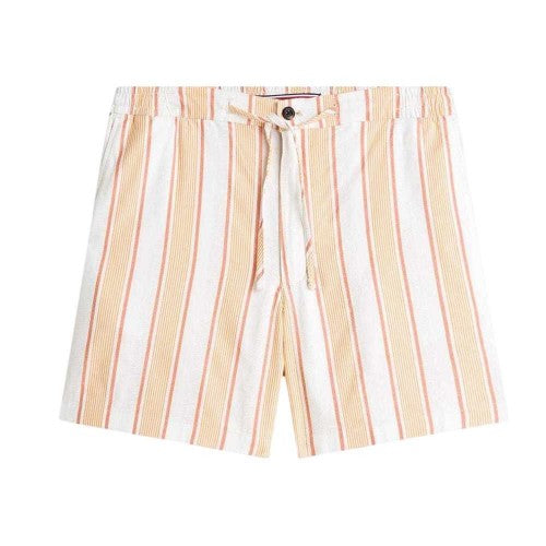 Front - Tommy Hilfiger Mens Woven Striped Shorts
