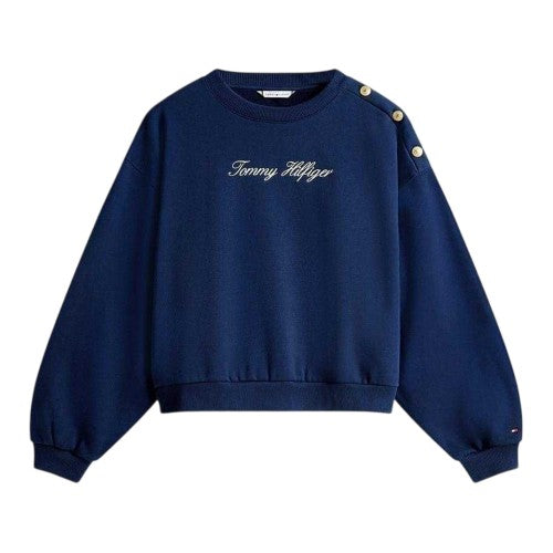 Front - Tommy Hilfiger Womens/Ladies Script Logo Sweatshirt