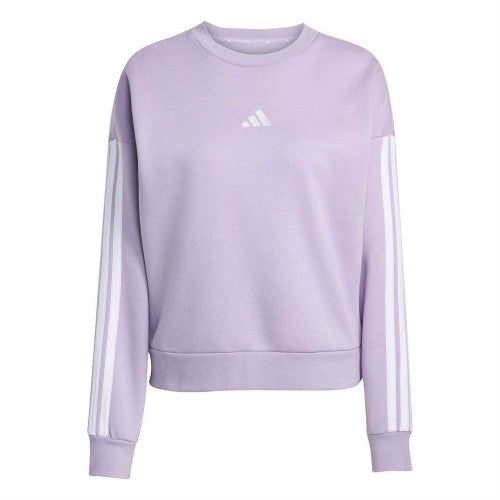 Front - Adidas Womens/Ladies Side Stripe Logo Sweatshirt