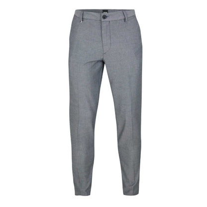 Front - Boss Mens Kane Plain Straight Leg Trousers