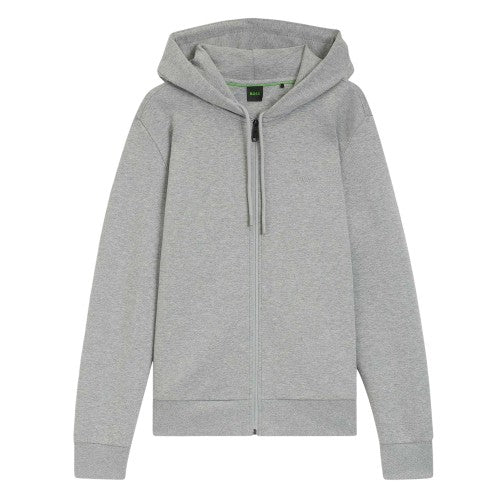 Front - Boss Mens Saggy Logo Full Zip Hoodie