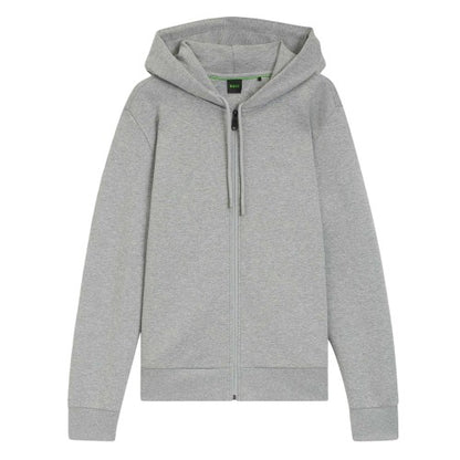 Front - Boss Mens Saggy Logo Full Zip Hoodie