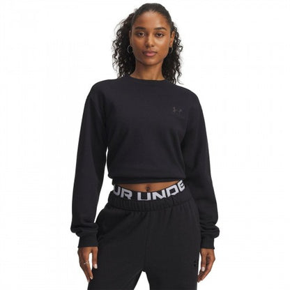 Front - Under Armour Womens/Ladies Vida Icon Fleece Crop Sweatshirt
